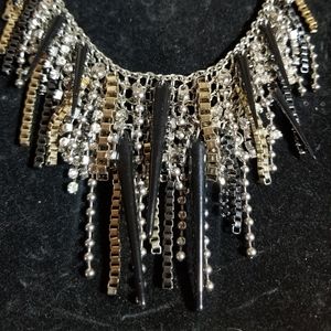 Adia Kibur spike and chain necklace